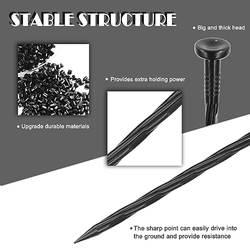 8 Inch Plastic Landscape Anchoring Garden Spikes 25 Pcs - view 3