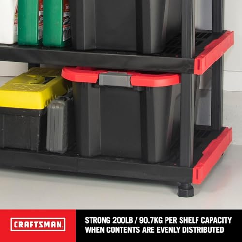 Craftsman 5-Tier Heavy Duty Plastic Storage Shelves, Garage Organization - view 6