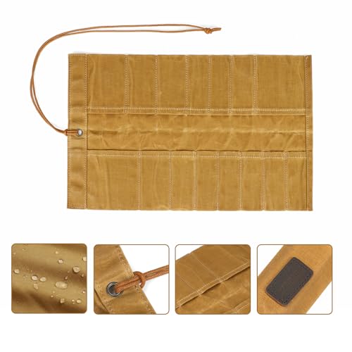 Canvas Tools Roll Compact Bag Knife Pliers Organizer Carrier Case -15 Slots - view 3