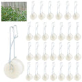 40 Pack Tomato Roller Hooks with 49.2FT String, Greenhouse Trellising Kit for Tomato,Plant, Greenhouse,Flower Vine Twine Crop Trellis Kit Plant Roller Trellis Hook
