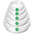 25 Pack Plant Saucer Tray, 6/8 / 10/12 /14 inch Heavy Duty Flower Pot Trays, Plastic Plant Saucer for Indoor & Outdoor Plants, Plant Trays to Catch Water, 5 Pieces of Each Size