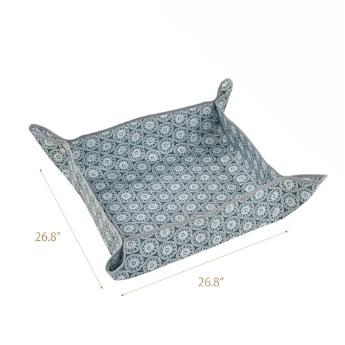 Heavy-Duty Waterproof – Indoor Plant Transplanting & Mess Control Mat, Thick Succulent Potting Tray for Soil Change, Spill-Proof Gardening & Pet Grooming Mat (S - 26.8"X26.8") - view 7