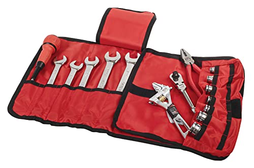 SK11 Roll Bag, S, 13.8 x 11.0 inches (350 x 280 mm), Tool Storage, Black/Red - view 6