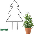 Christmas Tree Shape Plant Trellis for Climbing Plants, Metal Garden Support Frame for Indoor Potted Plants, Decorative Vine Stand for Holiday and Everyday Use