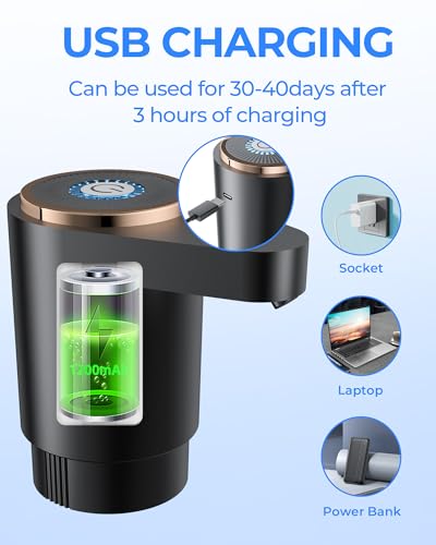 Electric Water Bottle Pump, Water Dispenser for 5 Gallon Bottles - view 3