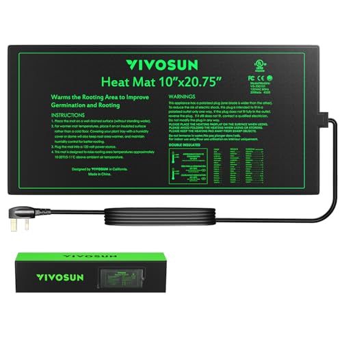 10" x 20.75" Durable Waterproof Seedling Heat Mat