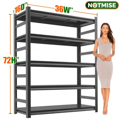 Metal Garage Shelving Unit, Heavy Duty Adjustable Storage Shelves - view 3