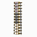W Series Luxe Wine Rack 3 - Single Depth, Metal Wall Mounted Wine Rack - Modern, Easy Access Wine Storage - Space Saving Wine Rack with 9 Bottle Storage Capacity - (Chrome Luxe)