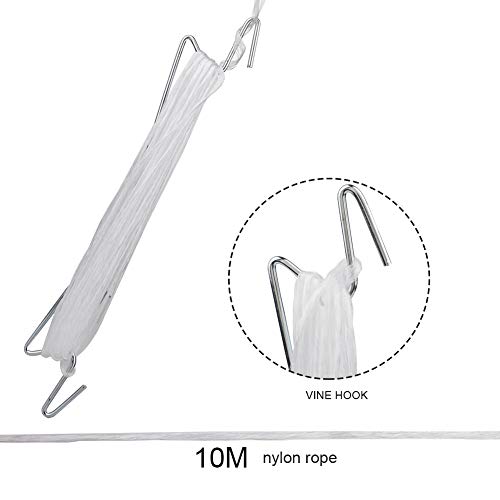 Plant Climbing Hooks, Tomato Support J Hook Garden Hooks to Prevent Tomatoes from Pinching or Falling Off (20Pcs) - view 7
