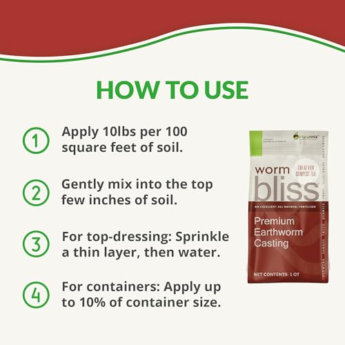 Worm Bliss (4 Qts) - Organic Worm Castings for Plants - OMRI-Listed Earthworm Castings Worm Fertilizer - Worm Castings Organic Fertilizer for Plants, Potting Soil, Garden Soil, & Seed Starter Soil - view 3