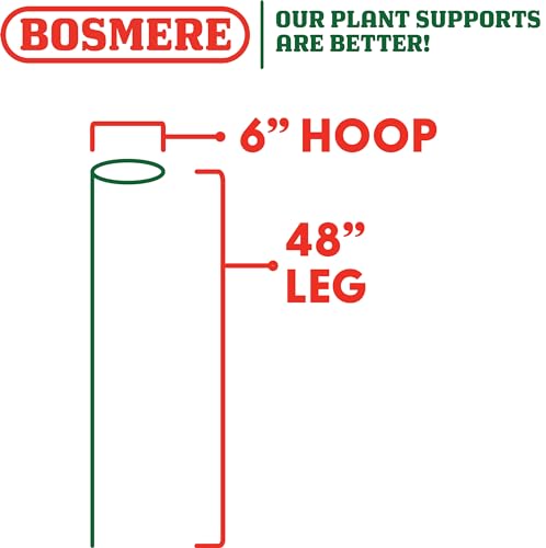 E553 48-Inch Plant Stem Support with 6-Inch Hoop, 3-Pack - view 2