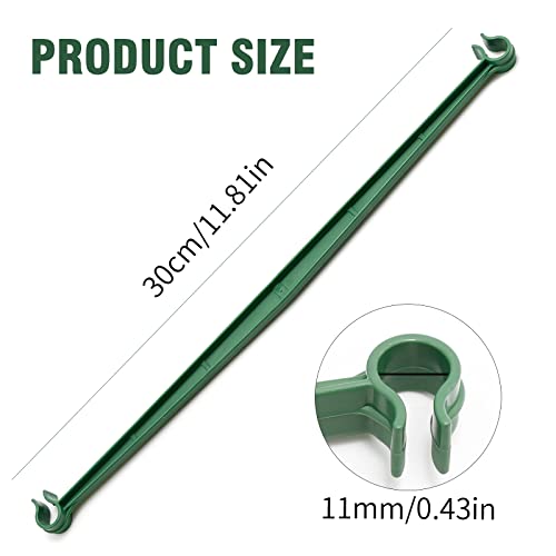 100PCS Stake Arms for Tomato Cage, 11.8 Inches Expandable Trellis Connectors, Tomato Stake Supports, 11mm Bayonet Diameter Plant Stakes for Climbing Plants, Tomatoes Stakes, Vegetables - view 3