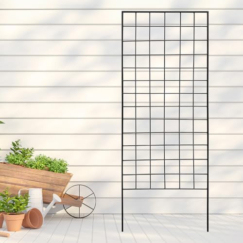 American Garden Works STNMB Narrow Screen Trellis, Black 64.25"H - view 2