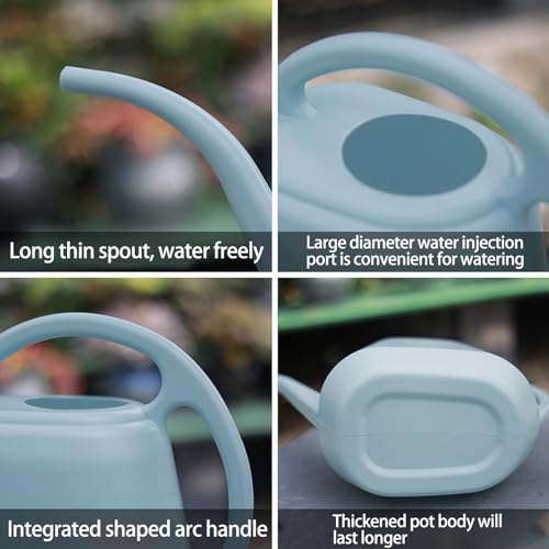 1 Gallon Watering Can Indoor Plants, 2026 Long Spout Large Capacity Modern Plastic Watering Can with Ergonomic Handle,Outdoor Watering Can for Flower Plants House Bonsai Garden Patio Office - view 3