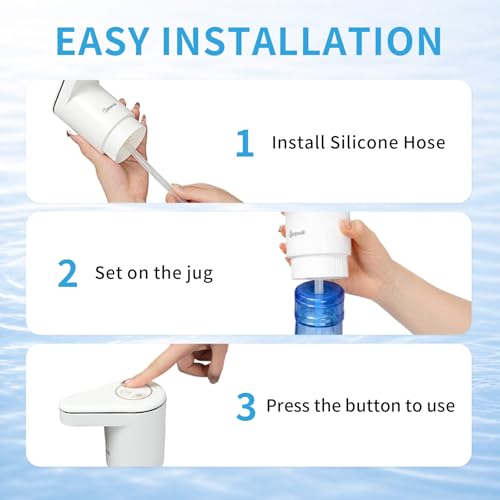 Water Dispenser for 5 Gallon Bottle, USB-C Pump, Dual Pumps & Dual Spouts - view 6