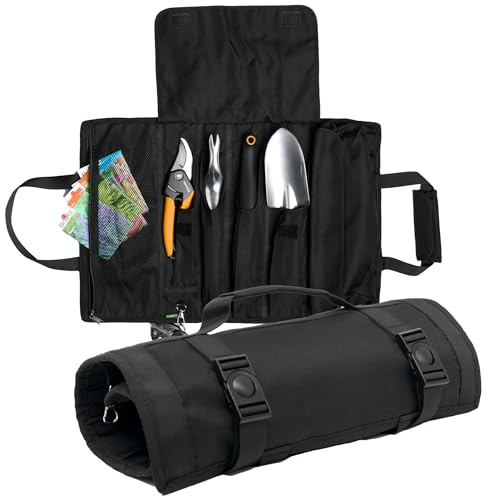 OGRE Roll-Up Garden Tool Bag Only, Heavy-Duty Organizer with 6 Pockets