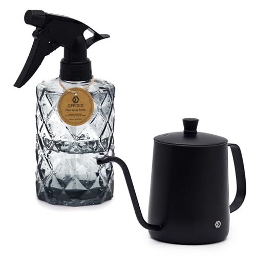 Watering Can for Indoor Plants, Black Water Can Spray Bottle 2 Pack