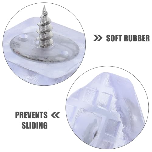 20pcs Small Rubber Feet Nonslip Furniture Pads with Screws - view 3
