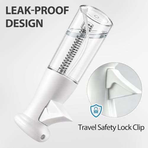 Continuous Spray Bottle – Ultra Fine Mist Sprayer For Hair | Water Spray Bottle For Hairstyling, Skincare, Plants & Cleaning, Travel | Hair Mister Spray Bottle, Leak-Proof, 6.8 OZ / 200 ML, White - view 4