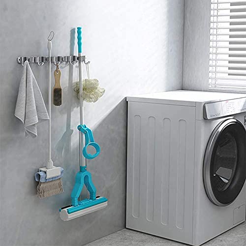 Broom Mop Holder Wall Mount Tool Hanger Organizer (4 Racks 5 Hooks) - view 3
