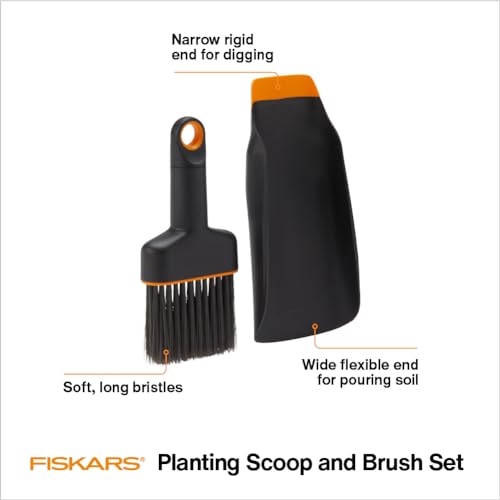 Planting Soil Scoop & Brush Set, Dual-Sided Tool for Indoor Potting - view 2