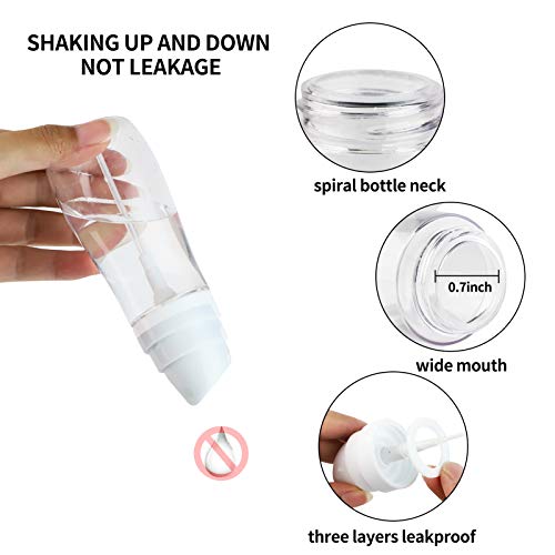 Small Spray Bottle with Fine Mist, 2 Pack 3.4oz/100ml TSA Approved Travel Size, Refillable Empty Mister Spray Bottles for Hair, Face, Plants, Cleaning, Cosmetics & Essential Oils - view 4