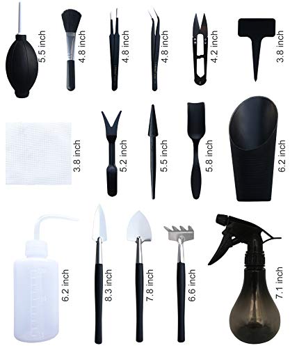20 Pieces Succulent Plants Tools Mini Garden Transplanting Set for Fairy Garden Planting, Miniature Plant Care of Cactus, Houseplant, Bonsai Plants Tools Kit - view 2