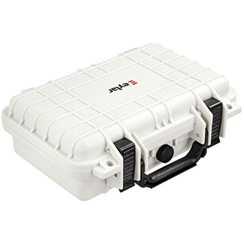 Protective Gear and Camera Hard Case Waterproof Dry Box with Foam 11.6 Inch 8.3 Inch 3.8 Inch (White)