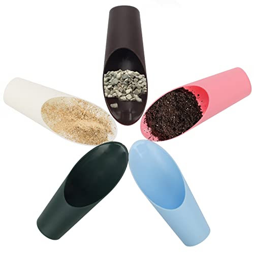 Bonsai Soil Scoops, 5 PCS Plastic Garden Soil Scoops