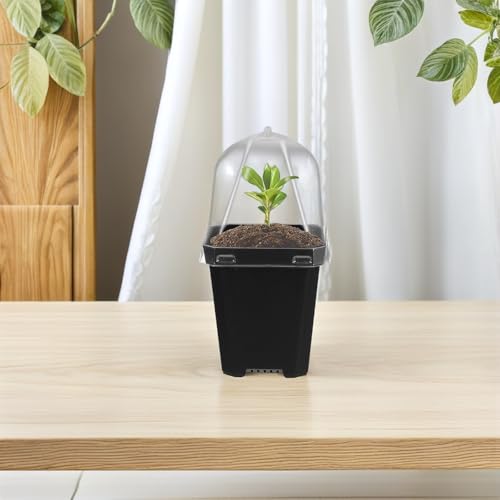 Plastic Nursery Pots for Seed Starting and Propagation 12 Pack - view 6