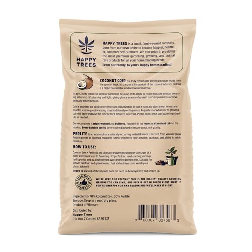 Happy Trees Coco Coir and Perlite Growing Medium, 9 Quarts (10L) - view 2
