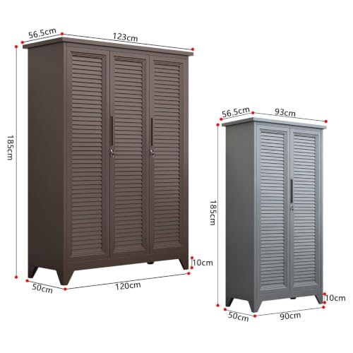 Louvered Door Outdoor Waterproof Tool Storage Cabinet - view 2