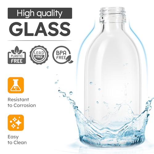 2 Pack Glass Spray Bottles 8.8 oz, 250ml Empty Spray Bottle(Black Nozzle) - view 3