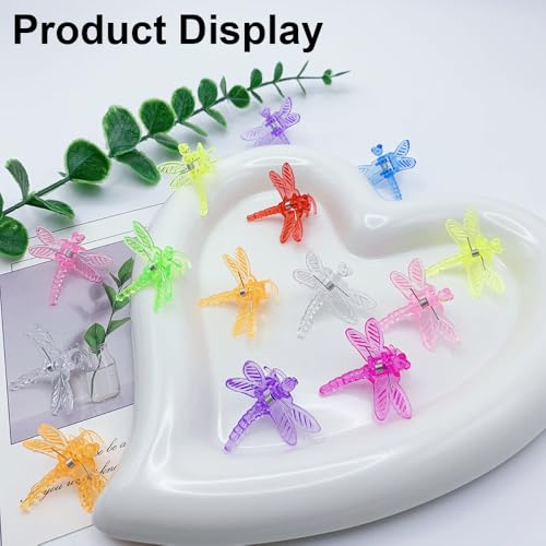 60 Pcs Orchid Clips Set Butterfly Plant Clips Dragonfly Orchid Support Clips Portable Cute Vine Clips for Support Garden Plant Flower Vine, Mix Color - view 4