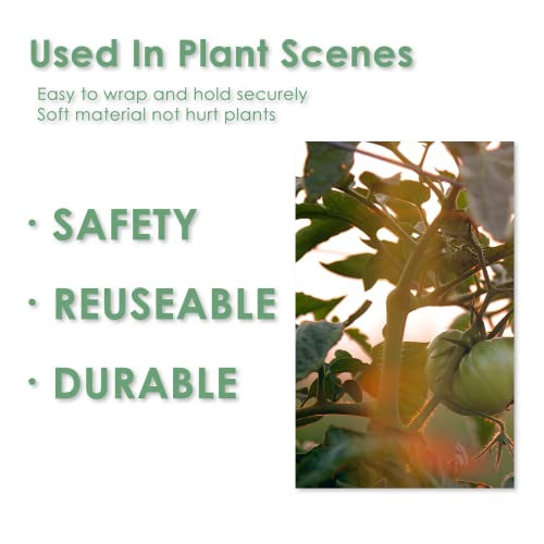 Garden Tie Green Tape, Plant Supports, Gentle On Plants (32.8ft × 0.6 inch, 1 roll, Green) - view 4