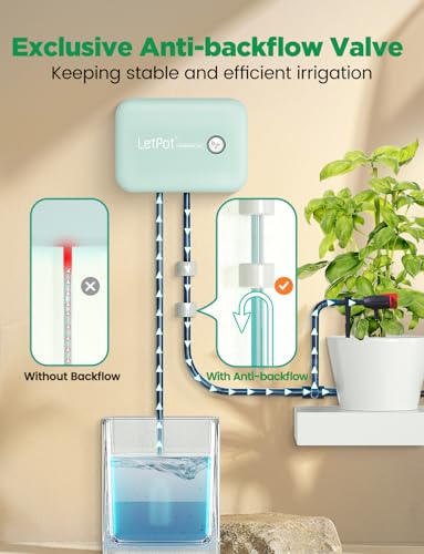 Automatic Watering System for Potted Plants, [Wi-Fi & App Control] Drip Irrigation Kit System, Smart Plant Watering Devices for Indoor Outdoor, Water Shortage Remind, IPX66, Green - view 3