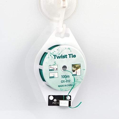 328ft (100m) Twist Ties, Green Garden Plant Ties with Cutter for Gardening and Office Organization, Home - view 7