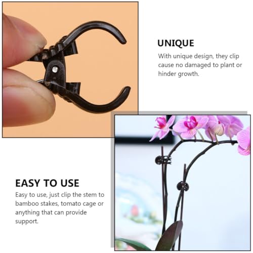 150pcs Plastic Orchid Clips, Vine Training and Garden Support - view 6