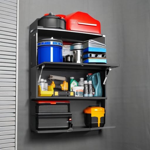 Metal Wall Mounted Storage Cabinet with Gas Spring for Garage - view 5
