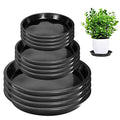 6 8 10 Inch Plant Saucer 12 Pack Round Plant Tray Plastic Plant Drip Trays