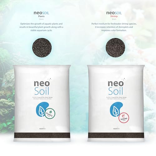 Neo Soil - Aquarium Soil for Freshwater Planted Tank, Volcanic Ash Substrate for Fish Tank w/Live Aquatic Plants, Slighty Acidic, PH Buffering Aquasoil for Planted Aquariums - Plants, 8L - view 3