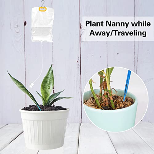 4Pcs Self Watering System for Plants While Away on Vacation, Plant IV Water Bag, Indoor Plant Watering System Device, 30 Days Automatic Plant Waterer Drip Irrigation Kit for Potted Plants - view 2