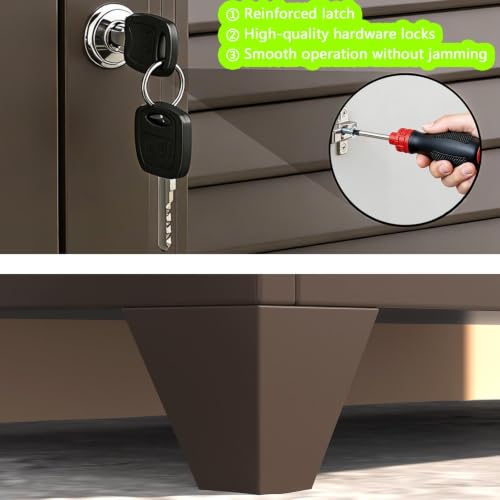 Outdoor Storage Cabinet, Balcony Storage Cabinet - view 4