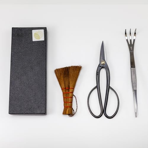 Bonsai Tool Kit, 3 Piece Starter Set, Ashinaga Scissors, Japan - view 2