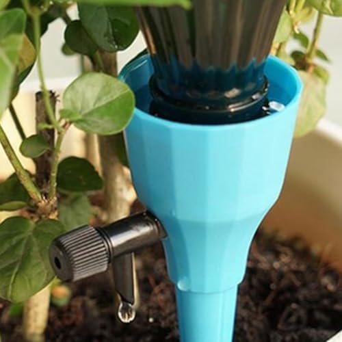 12pcs Automatic Plant Pot Drip Feeders with Adjustable Water Flow, Pp Material Garden Watering Device for Home and Garden Use, Efficient Bonsai Irrigation System - view 7