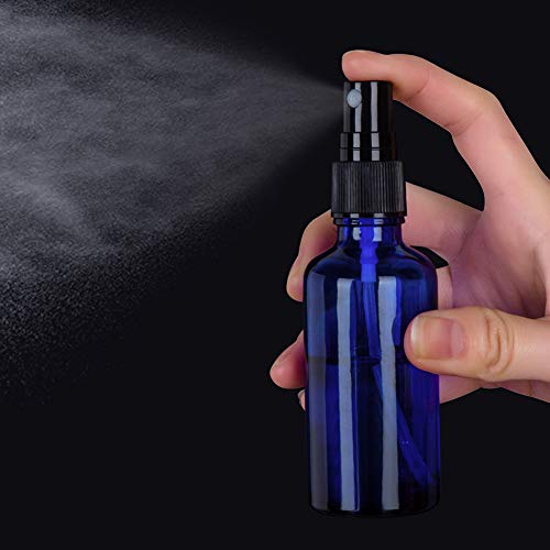 2oz Glass Spray Bottles For Essential Oils, Blue, 3 Pack - view 2