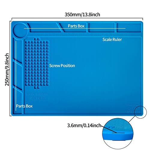 S130 Insulation Silicone Soldering Mat Repair Mat, Silicone Work Mats - view 2