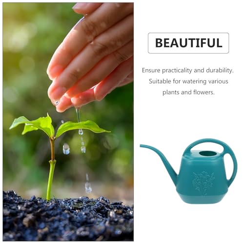 Long Spout Flower Watering Can Plastic Large Capacity Green - view 3