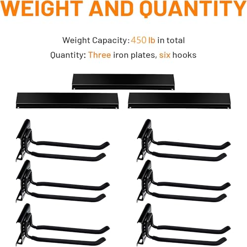 Garage Storage Organization Wall Mount Folding Chair Hangers - view 5