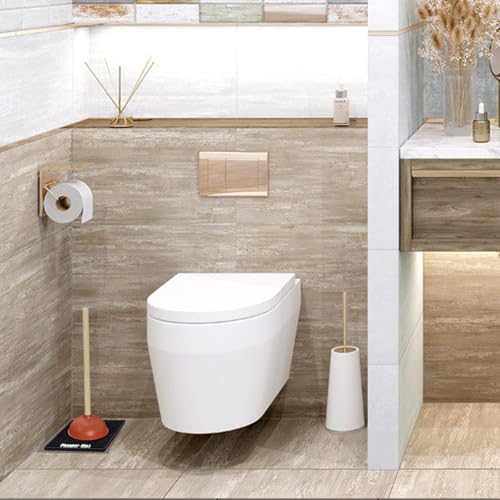Plunger Tray - Fast-Drying Air Mat for Toilet Plunger Storage - Catches Drips & Moisture, Dries Quickly - Plunger Holder Only - view 6